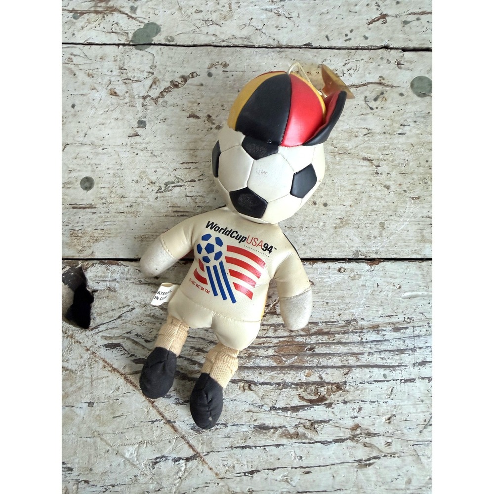 Vintage 1994 World Cup Germany Soccer Mascot Plush Suction Cup Toy USA 94 - Picture 2 of 5